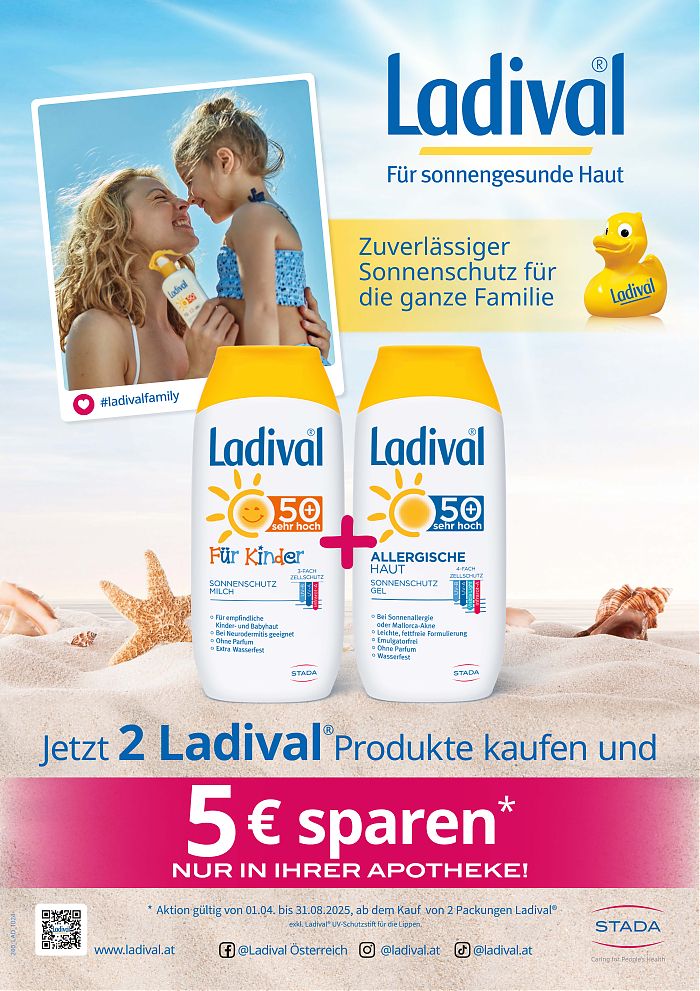 Ladival Sonnen Aktionsplakat - minus 5€