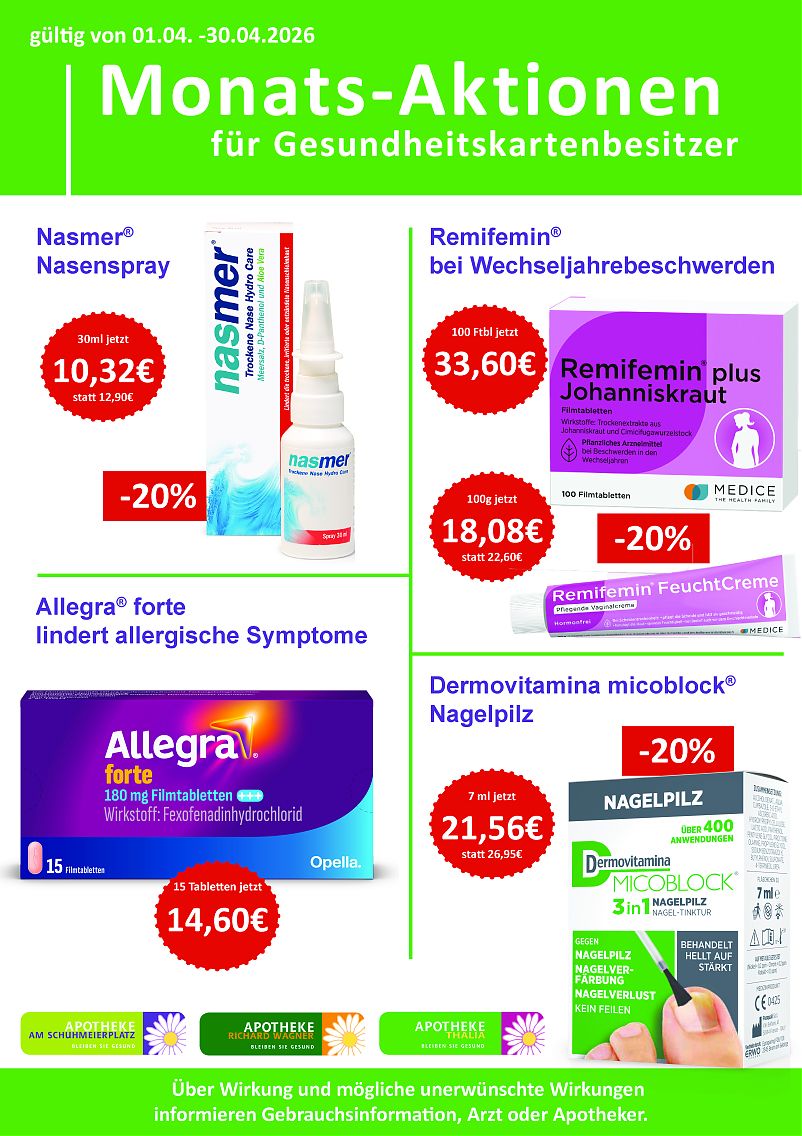Plakat Camillo Angebote April