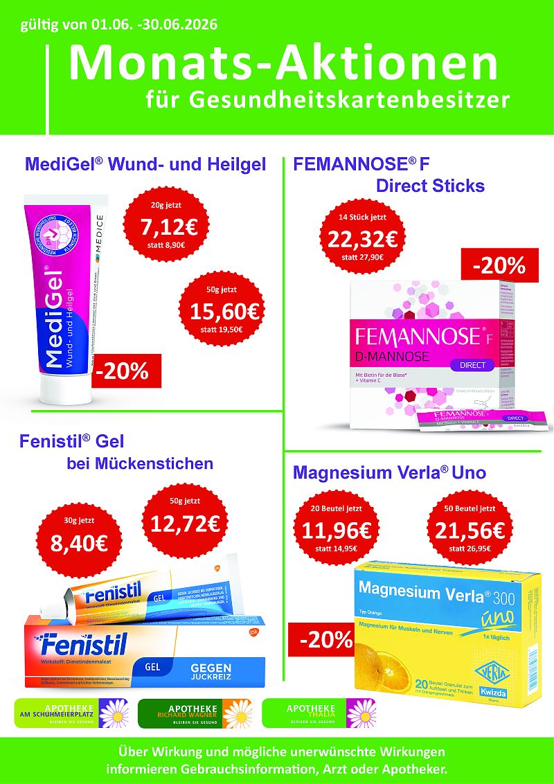 Monatsaktionen Juni
